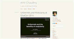 Desktop Screenshot of amirchaudhry.com